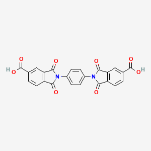 molecular formula C24H12N2O8 B3826292 2,2'-(1,4-phenylene)bis(1,3-dioxo-5-isoindolinecarboxylic acid) 