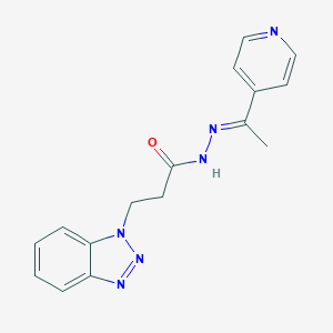 3-(1H-1,2,3-benzotriazol-1-yl)-N'-[1-(4-pyridinyl)ethylidene]propanohydrazide