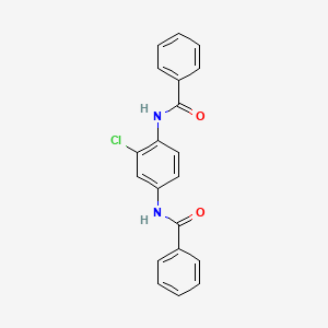 molecular formula C20H15ClN2O2 B3826340 N,N'-(2-chloro-1,4-phenylene)dibenzamide 