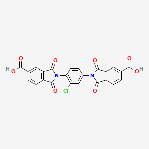 molecular formula C24H11ClN2O8 B3826347 2,2'-(2-chloro-1,4-phenylene)bis(1,3-dioxo-5-isoindolinecarboxylic acid) 