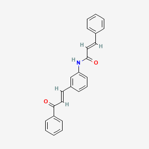 N-[3-(3-oxo-3-phenyl-1-propen-1-yl)phenyl]-3-phenylacrylamide