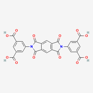 molecular formula C26H12N2O12 B3826424 5,5'-(1,3,5,7-tetraoxo-5,7-dihydropyrrolo[3,4-f]isoindole-2,6(1H,3H)-diyl)diisophthalic acid 