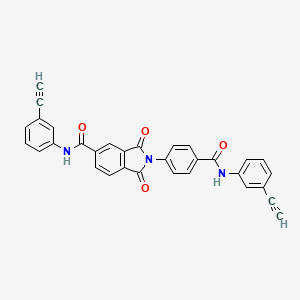 molecular formula C32H19N3O4 B3826425 N-(3-ethynylphenyl)-2-(4-{[(3-ethynylphenyl)amino]carbonyl}phenyl)-1,3-dioxo-5-isoindolinecarboxamide 