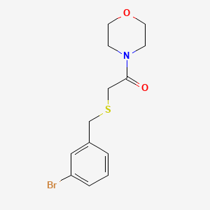 molecular formula C13H16BrNO2S B3826444 4-{[(3-bromobenzyl)thio]acetyl}morpholine 