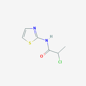 molecular formula C6H7ClN2OS B038265 2-氯-N-(1,3-噻唑-2-基)丙酰胺 CAS No. 116200-98-7