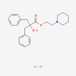 2-(1-piperidinyl)ethyl 2-benzyl-2-hydroxy-3-phenylpropanoate hydrochloride