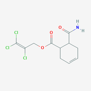 2,3,3-trichloro-2-propen-1-yl 6-(aminocarbonyl)-3-cyclohexene-1-carboxylate