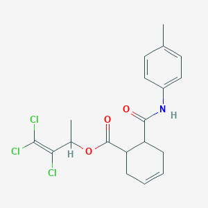 2,3,3-trichloro-1-methyl-2-propen-1-yl 6-{[(4-methylphenyl)amino]carbonyl}-3-cyclohexene-1-carboxylate