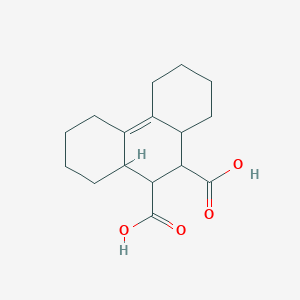 molecular formula C16H22O4 B3826602 1,2,3,4,5,6,7,8,8a,9,10,10a-dodecahydro-9,10-phenanthrenedicarboxylic acid CAS No. 51037-21-9