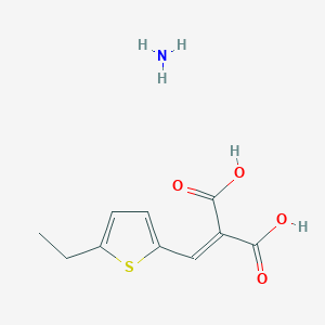 molecular formula C10H13NO4S B3826622 [(5-ethyl-2-thienyl)methylene]malonic acid ammoniate 