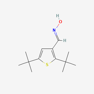 molecular formula C13H21NOS B3826636 2,5-di-tert-butyl-3-thiophenecarbaldehyde oxime 