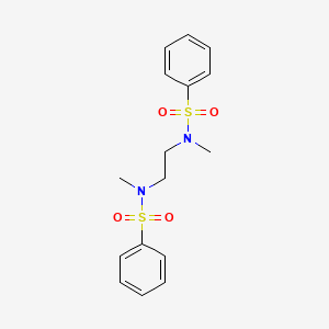 molecular formula C16H20N2O4S2 B3826640 N,N'-1,2-ethanediylbis(N-methylbenzenesulfonamide) CAS No. 60395-33-7
