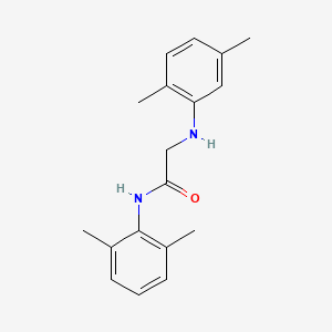 molecular formula C18H22N2O B3826660 N~2~-(2,5-dimethylphenyl)-N~1~-(2,6-dimethylphenyl)glycinamide 
