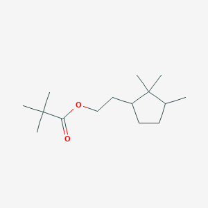 molecular formula C15H28O2 B3826666 2-(2,2,3-trimethylcyclopentyl)ethyl pivalate 