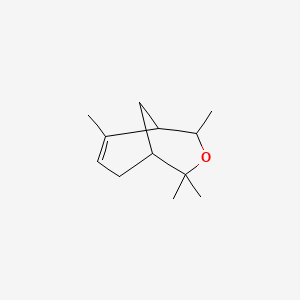 molecular formula C12H20O B3826674 2,2,4,6-tetramethyl-3-oxabicyclo[3.3.1]non-6-ene 