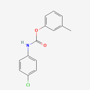 molecular formula C14H12ClNO2 B3826706 3-methylphenyl (4-chlorophenyl)carbamate CAS No. 93535-11-6