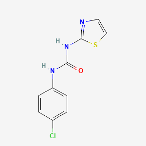 molecular formula C10H8ClN3OS B3826714 N-(4-chlorophenyl)-N'-1,3-thiazol-2-ylurea CAS No. 69123-55-3