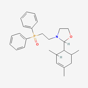 molecular formula C26H34NO2P B3826801 3-[2-(diphenylphosphoryl)ethyl]-2-(2,4,6-trimethyl-3-cyclohexen-1-yl)-1,3-oxazolidine 