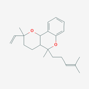 molecular formula C22H30O2 B3826813 2,5-dimethyl-5-(4-methyl-3-penten-1-yl)-2-vinyl-3,4,4a,10b-tetrahydro-2H,5H-pyrano[3,2-c]chromene 