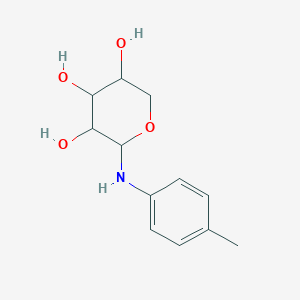 molecular formula C12H17NO4 B3826873 N-(4-methylphenyl)pentopyranosylamine CAS No. 111955-16-9
