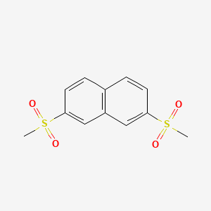 molecular formula C12H12O4S2 B3826884 2,7-bis(methylsulfonyl)naphthalene 