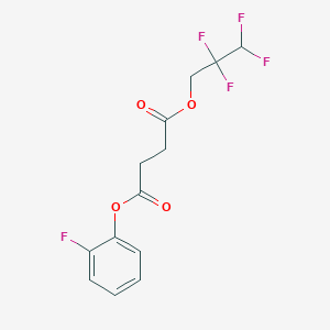 molecular formula C13H11F5O4 B3826909 2-fluorophenyl 2,2,3,3-tetrafluoropropyl succinate 