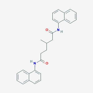 molecular formula C27H26N2O2 B3826927 3-methyl-N,N'-di-1-naphthylhexanediamide 