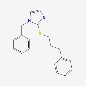 molecular formula C19H20N2S B3826946 1-benzyl-2-[(3-phenylpropyl)thio]-1H-imidazole 