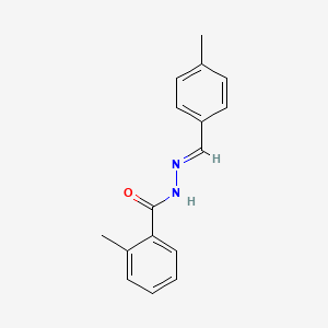 molecular formula C16H16N2O B3827006 2-methyl-N'-(4-methylbenzylidene)benzohydrazide 