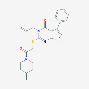 3-Allyl-2-{[2-(4-methyl-1-piperidinyl)-2-oxoethyl]sulfanyl}-5-phenylthieno[2,3-D]pyrimidin-4(3H)-one