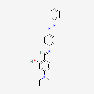 molecular formula C23H24N4O B3827034 5-(diethylamino)-2-({[4-(phenyldiazenyl)phenyl]imino}methyl)phenol 