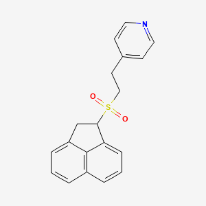 molecular formula C19H17NO2S B3827062 4-[2-(1,2-dihydro-1-acenaphthylenylsulfonyl)ethyl]pyridine 
