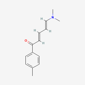 molecular formula C14H17NO B3827082 5-(dimethylamino)-1-(4-methylphenyl)-2,4-pentadien-1-one 