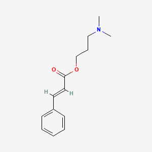 molecular formula C14H19NO2 B3827108 3-(dimethylamino)propyl 3-phenylacrylate 