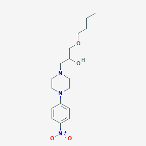 molecular formula C17H27N3O4 B3827235 1-butoxy-3-[4-(4-nitrophenyl)-1-piperazinyl]-2-propanol 