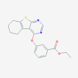 Ethyl 3-(5,6,7,8-tetrahydro[1]benzothieno[2,3-d]pyrimidin-4-yloxy)benzoate