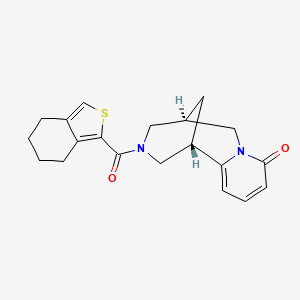 molecular formula C20H22N2O2S B3827349 (1S,5R)-3-(4,5,6,7-tetrahydro-2-benzothien-1-ylcarbonyl)-1,2,3,4,5,6-hexahydro-8H-1,5-methanopyrido[1,2-a][1,5]diazocin-8-one 