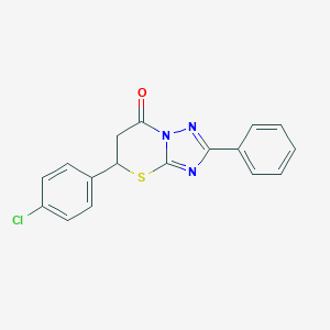 5-(4-chlorophenyl)-2-phenyl-5H-[1,2,4]triazolo[5,1-b][1,3]thiazin-7(6H)-one