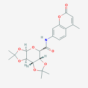molecular formula C22H25NO8 B382745 2,2,7,7-tetramethyl-N-(4-methyl-2-oxo-2H-chromen-7-yl)tetrahydro-3aH-di[1,3]dioxolo[4,5-b:4,5-d]pyran-5-carboxamide 