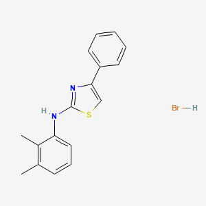 molecular formula C17H17BrN2S B3827601 (2,3-dimethylphenyl)[(2Z)-4-phenyl-1,3-thiazol-2(3H)-ylidene]amine hydrobromide 
