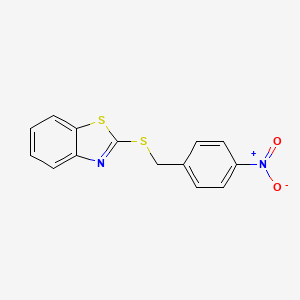 molecular formula C14H10N2O2S2 B3827641 2-[(4-nitrobenzyl)thio]-1,3-benzothiazole 