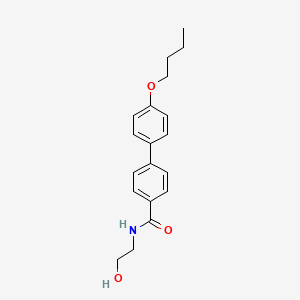 molecular formula C19H23NO3 B3827652 4'-butoxy-N-(2-hydroxyethyl)-4-biphenylcarboxamide 