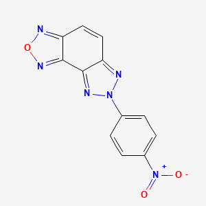 molecular formula C12H6N6O3 B3827665 7-(4-nitrophenyl)-7H-[1,2,3]triazolo[4,5-e][2,1,3]benzoxadiazole 