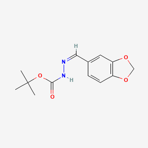 molecular formula C13H16N2O4 B3827699 tert-butyl 2-(1,3-benzodioxol-5-ylmethylene)hydrazinecarboxylate 