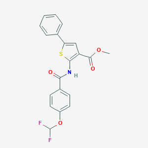 Methyl 2-{[4-(difluoromethoxy)benzoyl]amino}-5-phenylthiophene-3-carboxylate