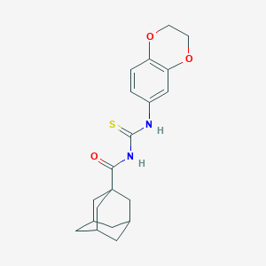 molecular formula C20H24N2O3S B382777 N-(1-adamantylcarbonyl)-N'-(2,3-dihydro-1,4-benzodioxin-6-yl)thiourea 