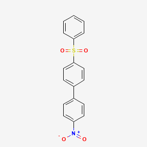 molecular formula C18H13NO4S B3827780 4'-nitro-4-biphenylyl phenyl sulfone 