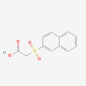 molecular formula C12H10O4S B3827783 (2-naphthylsulfonyl)acetic acid CAS No. 15295-72-4