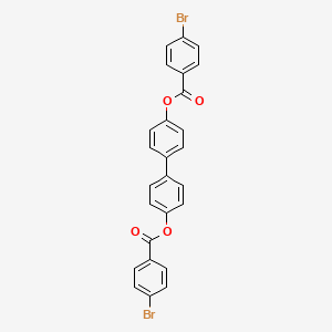 molecular formula C26H16Br2O4 B3827797 4,4'-biphenyldiyl bis(4-bromobenzoate) 