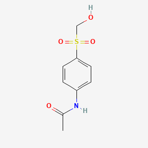 molecular formula C9H11NO4S B3827805 N-{4-[(hydroxymethyl)sulfonyl]phenyl}acetamide CAS No. 949-44-0